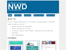 Tablet Screenshot of newwebdirect.com